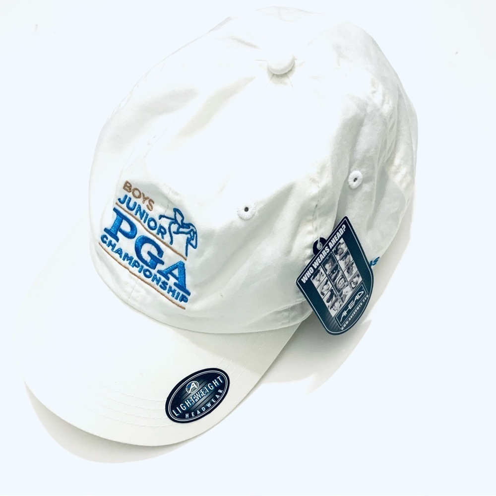 NWT AHEAD lightweight Headwear 
Illinois PGA Boys Junior League Golf Hat, white